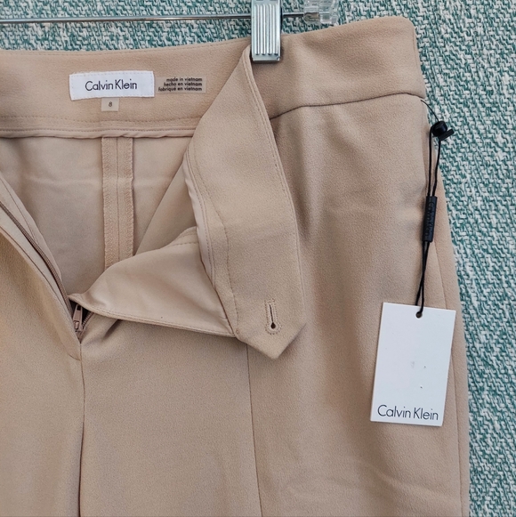 Calvin Klein Straight Leg High Rise Ankle Pants - Picture 7 of 10